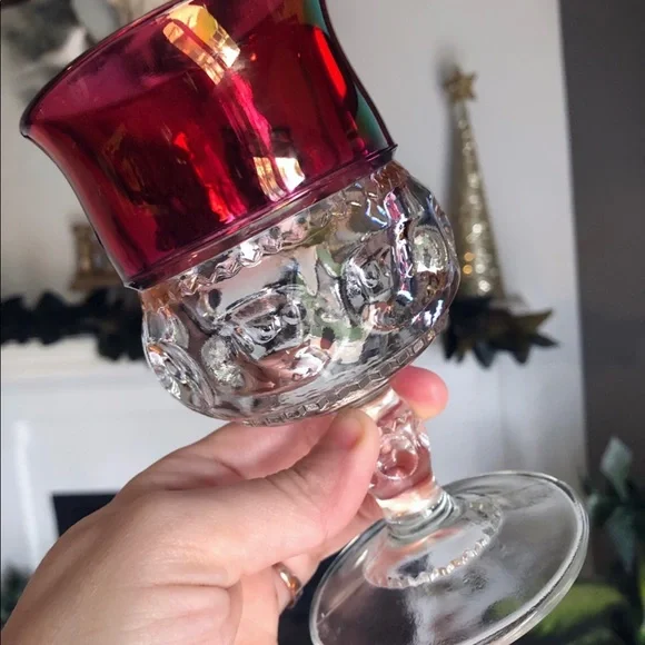 Kings crown ruby flash goblets - Picture 4 of 6